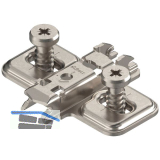 BLUM CLIP Kreuzmontageplatte Langloch, Stahl, Systemschrauben, Distanz 0 mm