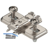 BLUM CLIP Kreuzmontageplatte, Stahl, EXPANDO, Distanz 0 mm