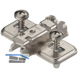 BLUM CLIP Kreuzmontageplatte, Stahl, EXPANDO, Distanz 3 mm