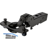 HETTICH SENSYS 8646i TH 58 D�nnt�rscharnier einliegend ged�mpft �W 110� schwarz