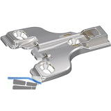 HETTICH Face Frame Stollenmontageplatte mit Langloch, Distanz 4,5 mm