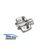 HETTICH Exzenter Kreuzmontageplatte Mittelseite, Systemschraube, Distanz 3 mm
