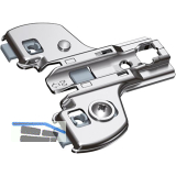 HETTICH Face Frame Exzenter Stollenmontageplatte, Schrauben, Distanz 4,5 mm