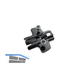 HETTICH Kreuzmontageplatte mit Langloch, Spezialschraube, Distanz 5 mm schwarz