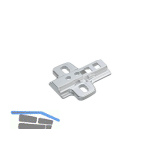 HETTICH Kreuzadapterplatte zu Paralleladapter Distanz 3 mm