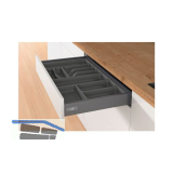 HETTICH OrgaTray 440 Besteckeinsatz T 380 - 440/Nennbreite 800 mm Anthrazit