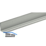 HETTICH Schiebet�r-Abschlussleiste L T�rst�rke 15-16 mm 2500 mm, Aluminium