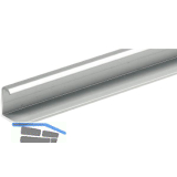 HETTICH Schiebet�r-Korpusabschlussleiste hintere T�r 2100 mm, Aluminium