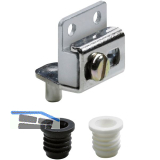 HETTICH Zapfenband, �W 140�, Stahl vernickelt, Zink roh, Kunststoff wei�/schwarz