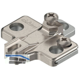 BLUM MODUL Kreuzmontageplatte 2teilig, Zink, Schrauben, Distanz 0 mm