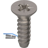 BLUM Befestigungsschraube Senkkopf, 3,5x12 mm, PZ, Stahl vernickelt