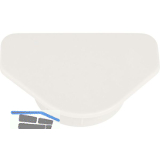 HENKE Scharniertopf Abdeckkappe mit Abdeckfl�che � 35 mm, Kunststoff wei�