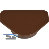 HENKE Scharniertopf Abdeckkappe mit Abdeckfl�che � 35 mm, Kunststoff dunkelbraun