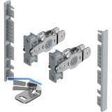 HETTICH AvanTech YOU Frontverbinder Zarge Innenfrontprofil H 101 silber