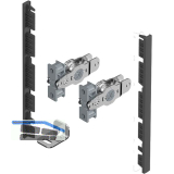 HETTICH AvanTech YOU Frontverbinder Zarge Innenfrontprofil H 139 anthrazit