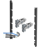HETTICH AvanTech YOU Frontverbinder Zarge Innenfrontprofil H 187 anthrazit