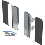 HETTICH AvanTech YOU Inlay-Front Frontverbinder Zarge H 187 anthrazit