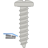 HETTICH Spanplattenschraube Panhead 3,5x6,5 Stahl verzinkt