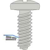 HETTICH Gewindeschraube selbstfurchend Panhead 3,5x12 Stahl verzinkt