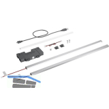 HETTICH AvanTech YOU Illumination Designprofil 450, Edelstahl Optik