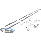 HETTICH TopLine XL Silent System D�mpfungs-Set, 4-t�rig 30-80 kg, grau