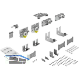 HETTICH TopLine L Schiebet�rbeschlag-Set 1500 x 2600, 2-t�rig 18-30 mm, rechts
