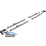 HETTICH TopLine XL Silent System D�mpfungs-Set, 2-t�rig 60-100 kg, schwarz