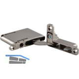 ANKOR DS-19/27 Einlass-Scharnier rechts unten/links oben mit D�mpfung,vernickelt