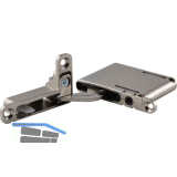 ANKOR DS-19/27 Einlass-Scharnier links unten/rechts oben ohne D�mpfung, vern.