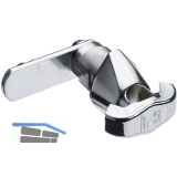 HETTICH Drehriegelschloss / Spindschloss, Stahl vernickelt