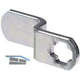 HETTICH Schlossriegel gekr�pft T�rst�rke 16- 20 mm, Stahl vernickelt