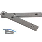 SCH�SSWENDER Zapfenband ohne Anschlag, 80x10x3 mm, Stahl blank