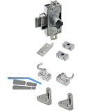 HETTICH Drehstangenschloss Set mit Innenvierkant, Dornma� 25 mm, L16, vernickelt