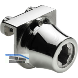 HETTICH PRESTIGE 2000 Zylinder-Glast�rschloss Typ 324.01, vernickelt hochglanz