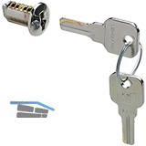 HETTICH PRESTIGE 2000 Innenzylinder 18001-18500 Schl�ssel Messing vernickelt