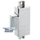 HETTICH Drehstangenschloss einfache Sperre DM25 rechts, Zamak vernickelt