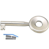 HETTICH M�belschl�ssel einfache Sperre Typ 27, Zamak vernickelt matt