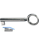 HETTICH M�belschl�ssel einfache Sperre Typ 09, Zamak vernickelt hochglanz