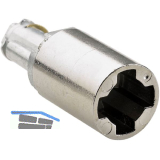 HETTICH Prestige 2000 Zylinderverl�ngerung 22 mm, Zamak vernickelt