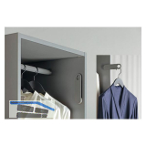 HETTICH Kleiderb�gelhalter, klappbar, anthrazit, Tragkraft 5 kg