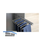 HETTICH Hosenhalter ausziehbar Korpusmontage Stahl anthrazit