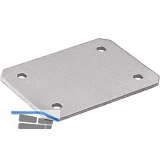 HETTICH LegaDrive Verbindungsplatte f�r Winkell�sungen Stahl Alu-Finish