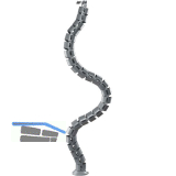 HETTICH LegaDrive Kabelkanal flex 1300 mm Alu-Finish