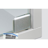 HETTICH Glast�rscharnier ET 150 Set, Glas bis 5,2 mm; 36x25 mm, Zink vern. matt