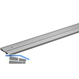 HETTICH SlideLine M Laufprofil 2-L�ufig Schraubmontage 2500 mm, Alu eloxiert