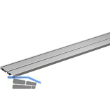 HETTICH SlideLine M Laufprofil 2-L�ufig Schraub- Klebemontage 4000 mm, Alu elox