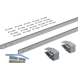 HETTICH SlideLine M Profilset vorlaufend 2 Laufschienen H�he 16 mm,L�nge 4000 mm