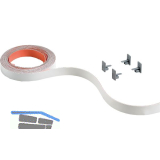 HETTICH SlideLine M Farbset zu vorlaufendem Laufprofil 16mm wei�, 2500 mm