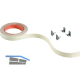 HETTICH SlideLine M Farbset zu vorlaufendem Laufprofil 16mm champagner, 2500 mm