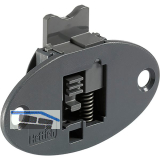 HETTICH SlideLine 55 Plus F�hrungsteil f�r innenliegende T�ren anthrazit